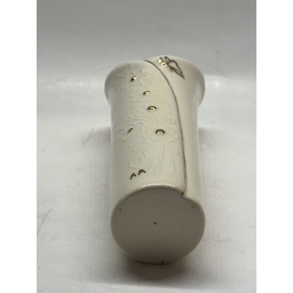 Vintage Porcelain VASE Hand Painted Flowers , butterfly Gold Accents - Picture 9 of 16